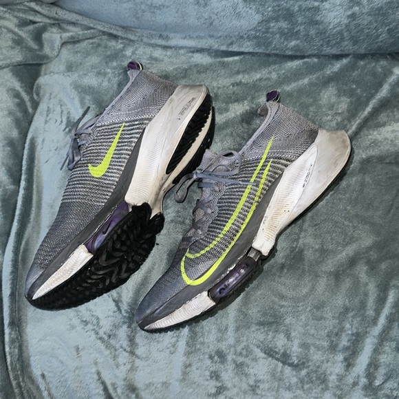 Nike Running shoes ZoomX Nike air zoom size 12 grey purple green white - Picture 2 of 6
